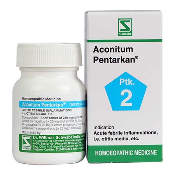 Schwabe Aconitum Pentarkan - Homeopathic remedy for common cold, fever and headache