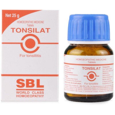 Tonsilat Tablets - SBL homeopathic medicine for tonsillitis and sore throat