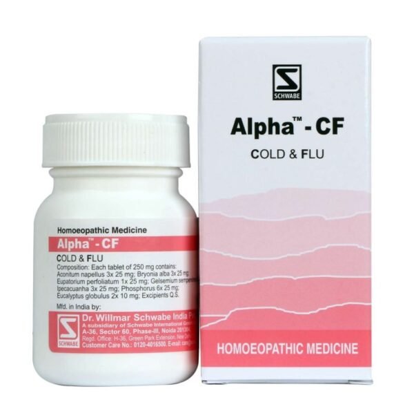 Schwabe Alpha-CF (SCH-AR3) - Natural Cold, Cough & Fever Relief Homeopathic Remedy