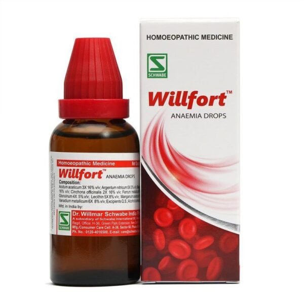 Schwabe Willfort Drops homeopathic anaemia medicine Canada